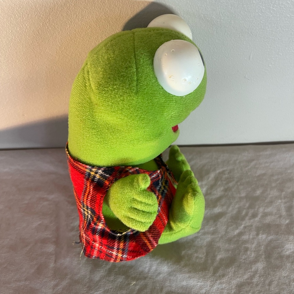 Baby Kermit The Frog Plush Stuffed Animal 1987 Vintage Henson Muppets Toy Rare - Picture 5 of 10